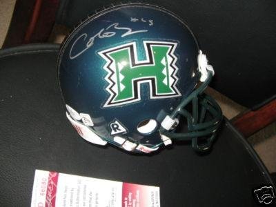 Colt Brennan Autographed Mini Helmet - ashley Lelie Jsa coa - Autographed NFL Mini Helmets