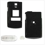 PCMICROSTORE Brand Samsung SCH-U740 U740 Snap-On Solid Black Case Cover with Removable Swivel Belt Clip