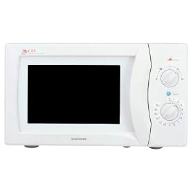Daewoo KOR6N35S 20 Litre 800 watt Solo Microwave Oven, White