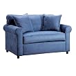 Canyon Oversize Microsuede Sleeper Chair - Blue