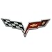2008-2011 Chevy Corvette C6 Rear Bumper Corvette Flags Emblem New OEM 25919016 by General Motors