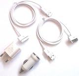 4in1 iPhone Set, 1 KFZ Ladegeät, 1 Home Ladegerät, 2 USB Kabel 3G/3GS/4G/4GS/ iPod