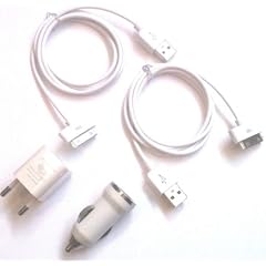 4in1 iPhone Set, 1 KFZ Ladege�t, 1 Home Ladeger�t, 2 USB Kabel 3G/3GS/4G/4GS/ iPod