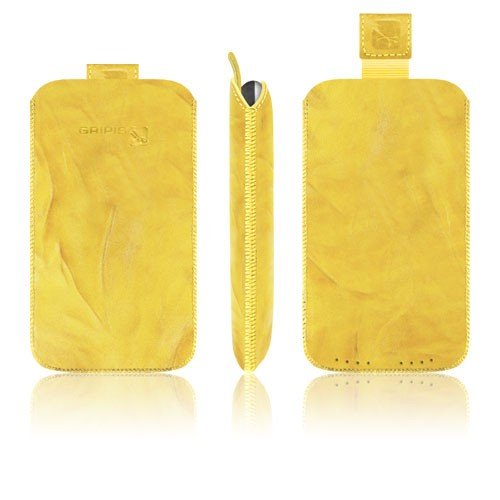 Gripis Slider Ledertasche f&uuml;r Apple iPhone 3G gelb Preisvergleich