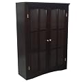 Parker 3 Shelf Glass Door Bookcase - Espresso