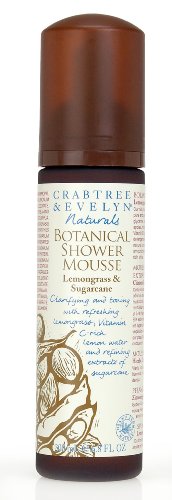 Crabtree & Evelyn Naturals Botanical Shower Mousse 6.8 Fl Oz Lemongrass & Sugarcane