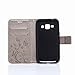 Bairry Samsung Galaxy J1 / J100 Case,Butterfly Pattern Wallet Cover Stand Feature PU Leather Flip Ultra Slim Screen Protection Magnetic Closure (Gray)