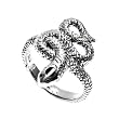Sterling Silver Ring - Snake - Size: 6-10
