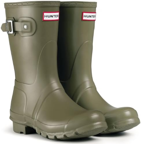 Womens Hunter Original Tall Winter Rain Festival Snow Wellington Boots - Hunter Green - 10