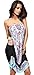 Honeystore Women's Fashion Spring Summer Flower Print Resort Beach Sundress Black M