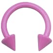 16 Gauge 5/16" Pink Spike Horseshoe