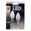 Sylvania 78563 1 Watt Accent LED C7 Night Light Bulb, Pack of 2