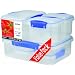 Sistema Klip It Storage Container, 6 Pack
