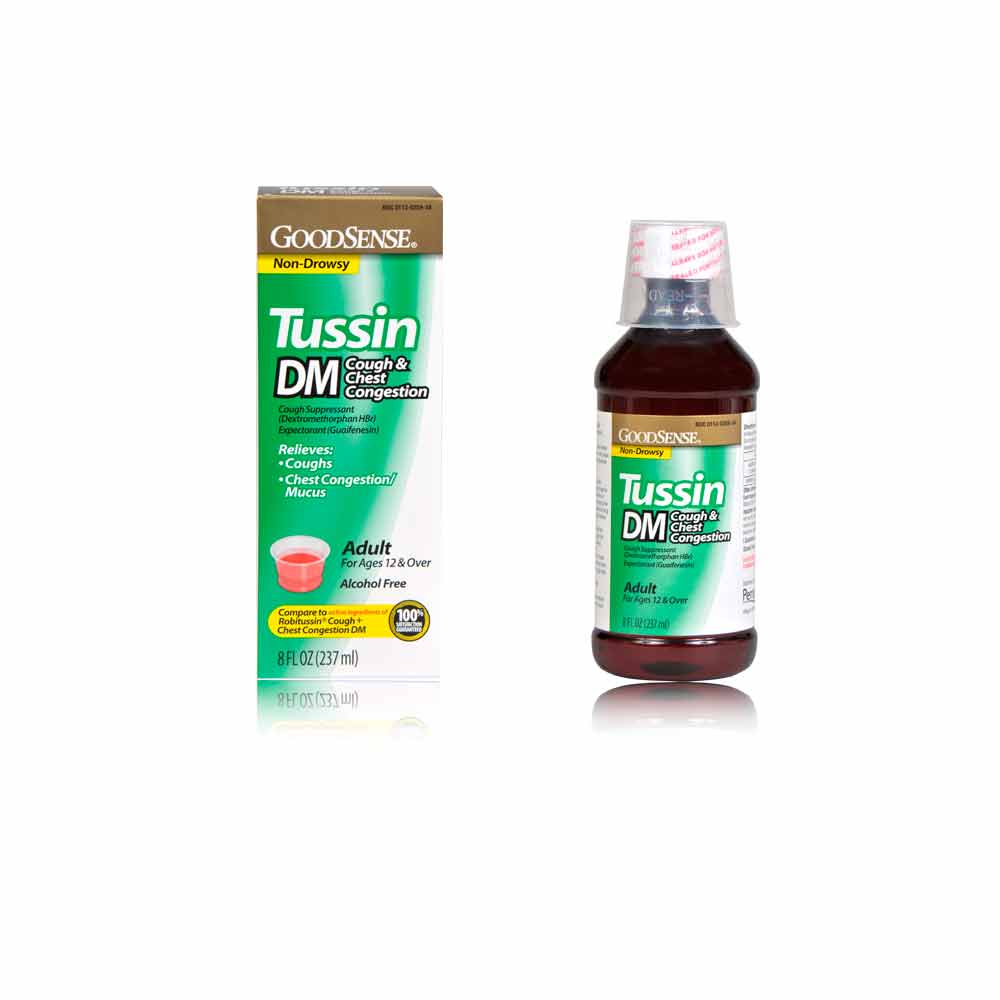 GoodSense Tussin DM Cough and Chest Congestion , 8 Fluid