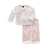 Tea Collection Lotus Jacket And Pant Set, Pearl Pink, 0-6 Months