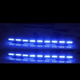 Koolertron New 54 x Ultra Bright Blue LED Emergency Warning Use Flashing Strobe Lights Bar For Windshield Dash Grille