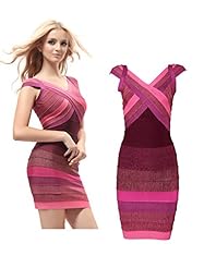 Stretchy Nylon/Rayon/Spandex Bandage Dress/Bodycon Dress 