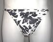 Mens Brazilian Cut Brief Swimwear Nylon/Lycra Black Pony Print
