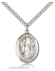 St. Genevieve Large Sterling Silver Medal