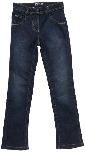 ESPRIT M&auml;dchen Jeanshose/ Lang N06102, Gr. 128, Blau (905 super dark denim) Preisvergleich