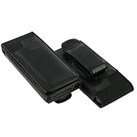 3n1 Combo - Special Flip Leather Case with Swivel Belt Clip for Apple iPod Nano Nano-Chromatic 4th Generation 8gb 16gb + Young Micro Shoe Silicone Pouch for Nike+ Sensor (Nano Chromatic Not Included)