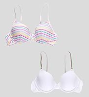 2 Pack Angel Cotton Rich Assorted Moulded Bras