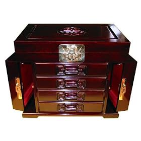 Rosewood Jewelry Armoire by Collectors Row