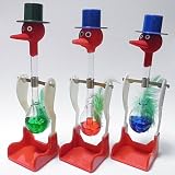 ドリンキングバード　水飲み鳥　平和鳥　3色セット（赤＆青＆緑）