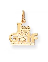 10k Yellow Gold Golf Charm