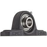 Hub City PB251URX5/8 Pillow Block Mounted Bearing, Normal Duty, High Shaft Height, Relube, Setscrew Locking Collar, Narrow Inner Race, Cast Iron Housing, 5/8" Bore, 1.38" Length Through Bore, 1.188" Base To Height