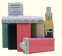 Wachspatronen Nachfullset mit 100 vliesstreifen und 150ml Aloe Vera Lotion Angebot