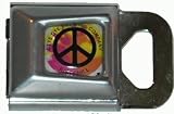 Tye Dye Brewing Peace Sign Interchangeable Bottle Cap Buckle For Seatbelt Belts!