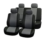 FH-PU001114 Univerisal Car Seat Cover Full Set Leather Gray/black