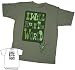 SpongeBob SquarePants Nickelodeon's Character American Animated Television Series Cartoon Movie RULE THE WORLD Youth Military Green T-Shirt