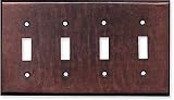 MOTTLED Antique Copper Switchplates Outlet Covers, Rocker, GFCI