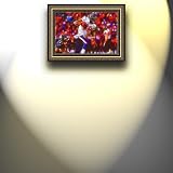 Completely Handpainted American Football Sport Painting, Custom Order FL2567, Oil on Canvas, with Option to Paint Jerry, Brett & Co. from Any Other Favorite Photograph or Picture, Unframed, Size 21'' x 32" inches