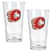 Calgary Flames NHL 2pc Pint Ale Glass Set - Primary Logo by Great American Products