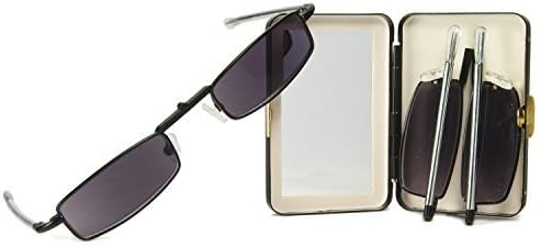 Pocket Eyes Folding Sunreaders - Reading Sunglasses, Rectangular Shape! (1.75) by Cinzia Designs