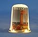Porcelain China Collectable Thimble - Travel Poster Series Greece -- Free Gift Box