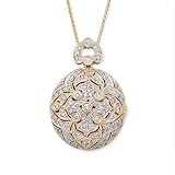 1.00 Ct. T.W. Diamond Locket Necklace In 14kt Yellow Gold. 18