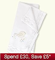 Petit Bebe Pure Cotton Bird Embroidered Shawl