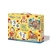 Clementoni-62644 -Jeu �ducatif-EDUKIT Oui Oui - Domino, Cubes, Memo et 3 puzzles x 30