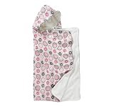 Dwellstudio Hooded Towel, Zinnia Rose