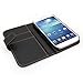 Yousave Accessories Samsung Galaxy S4 Case Black PU Leather Wallet Cover