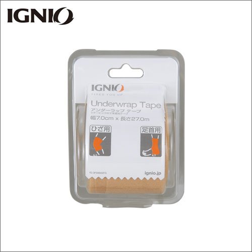 イグニオ(IGNIO) アンダーラップ　テープ 70mm×27.0m 【ひざ用・足首用】 （IG-3F09806FG U）