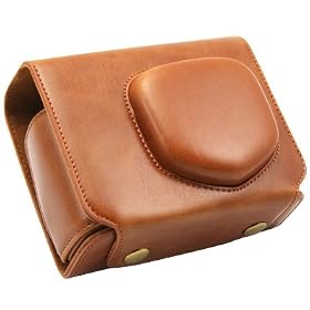 Protective Camera Case Bag Cover Protector / for Nikon Coolpix P 7100 P7100 Fixed-focus Lens Camera / With Shoulder Strap / Vintage Design With Tripod Mount Hole / Brown