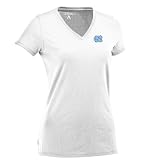 NCAA Women's North Carolina Tar Heels Dream V-Neck Tee (White, Medium)