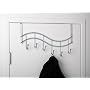 OVER THE DOOR HOOK- CHROME FINISH WITH 6 HOOKS