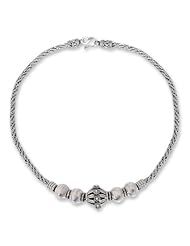 Sterling silver braided necklace, Lady of Old Siam