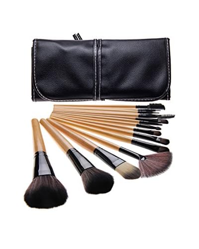 Bliss & Grace Kit Pennelli per il Trucco 15 Pezzi With Handy Travel Case